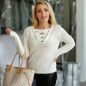 CASUAL DOLLZ Waffle Knit Top